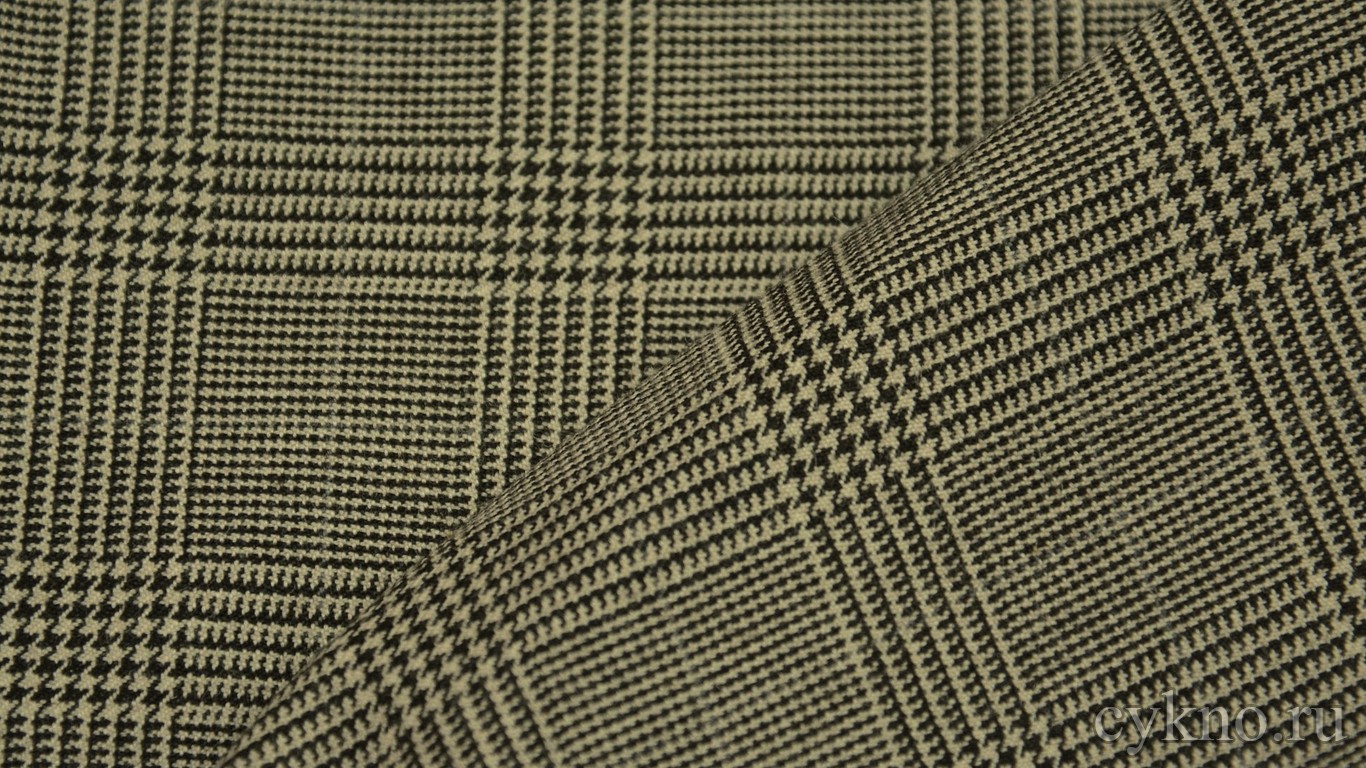 Шерсть Костюмная в классическую клетку